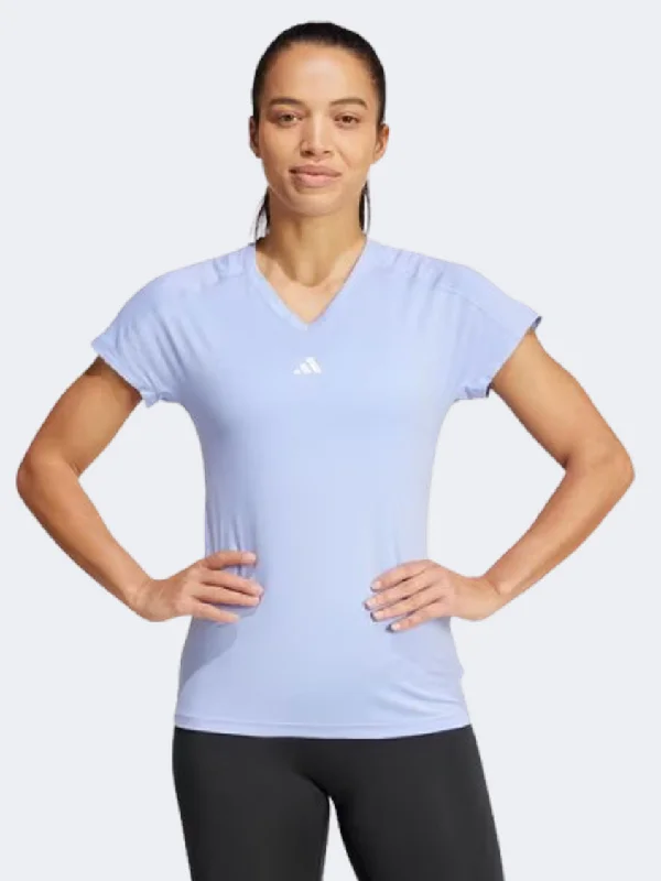 Adidas Essentials Minimalist Women training T-Shirt Blue Spark