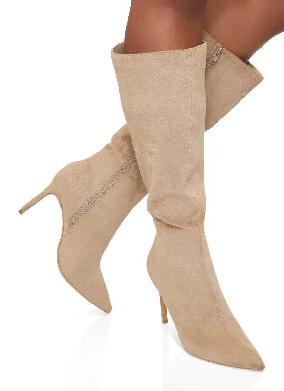 Pointed Toe Stiletto Tall Boots