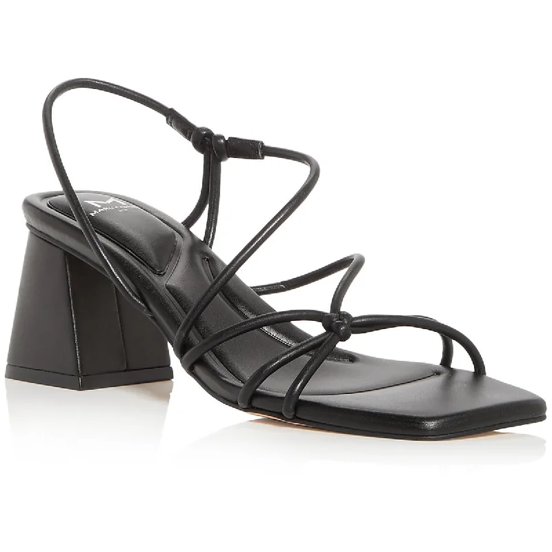 Marc Fisher LTD Womens Calynda Faux Leather Dressy Slingback Sandals