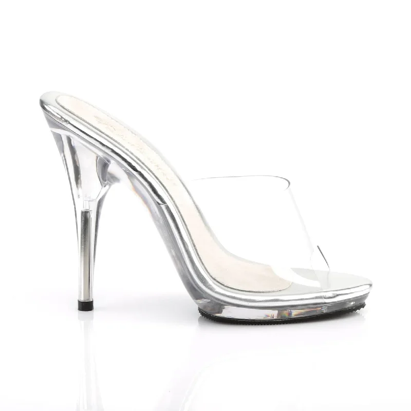 POISE-501 Clear Slide High Heel