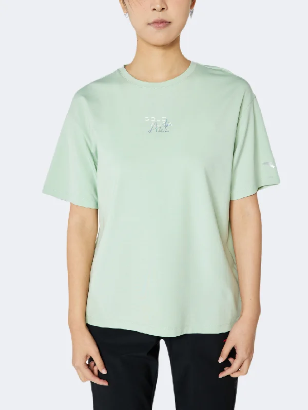 Anta  Women Training T-Shirt Green