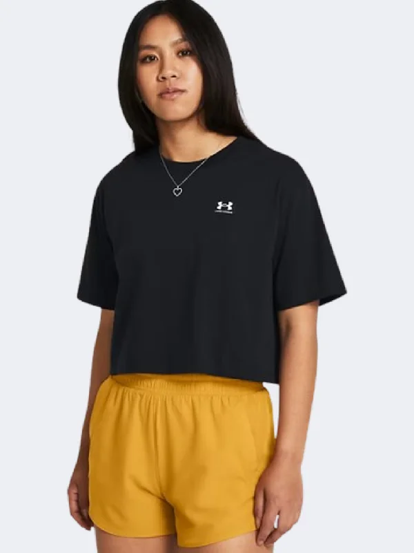 Under Armour Boxy Women Lifestyle T-Shirt Black/White