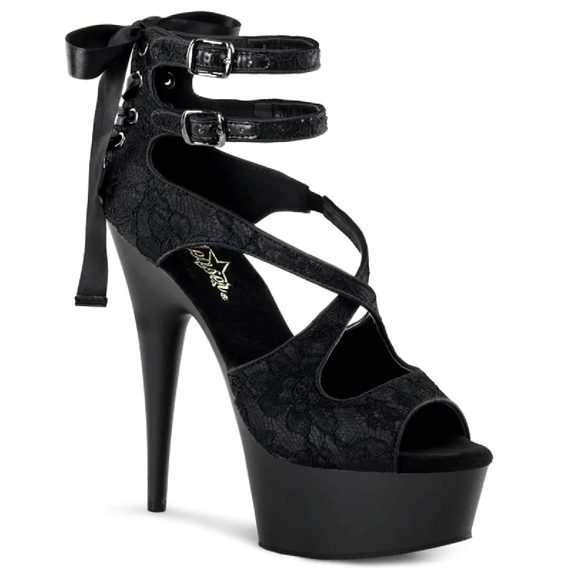 DELIGHT-678LC Ankle Peep Toe High Heel