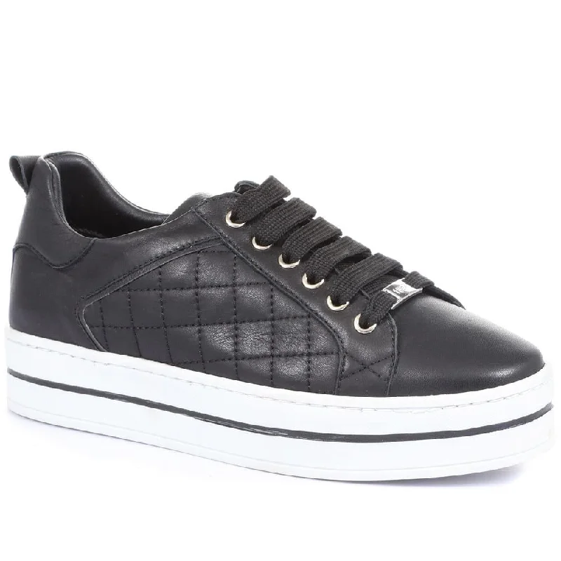 Arielle Lace Leather Sneakers / 320 231