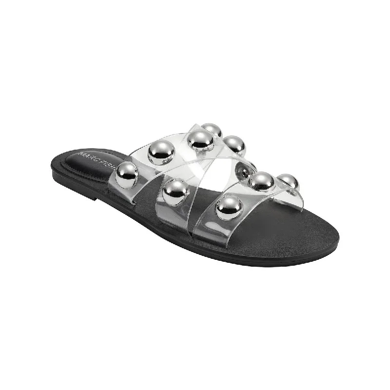 Marc Fisher Womens Bryte 2 Slip On Strappy Slide Sandals