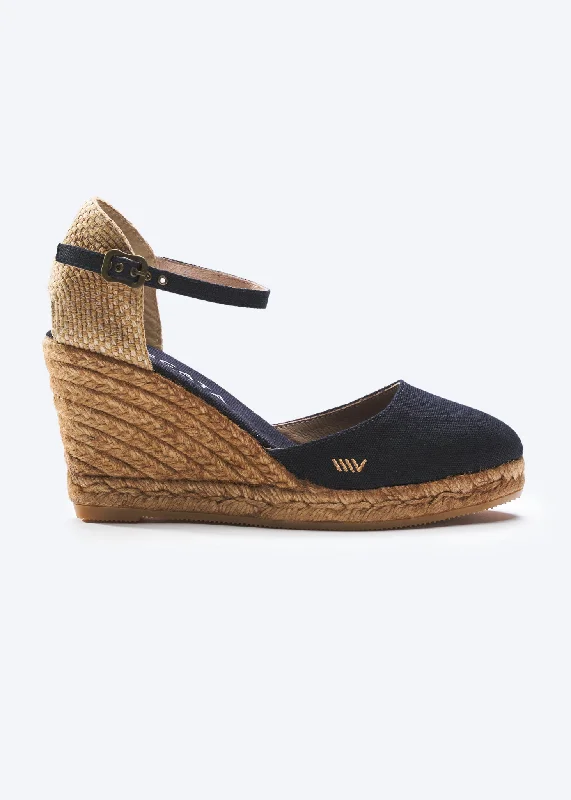 Satuna Canvas Espadrille Wedges