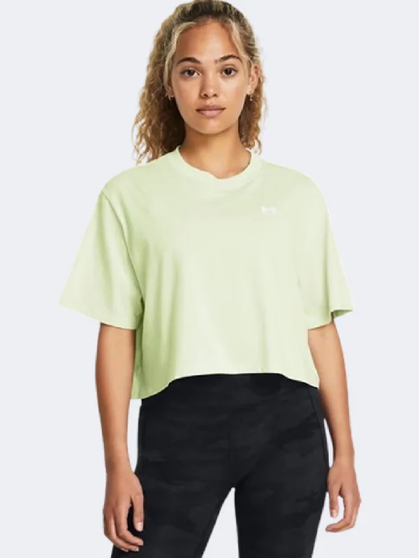 Under Armour Boxy Women Lifestyle T-Shirt Retro Green/White