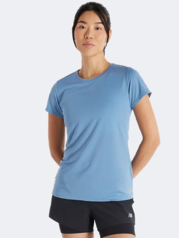 New Balance Core Run Women Performanc T-Shirt Heron Blue