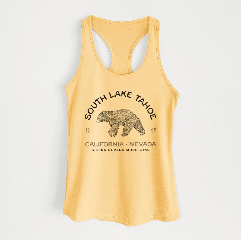 South Lake Tahoe Black Bear - Women's Racerback Tanktop