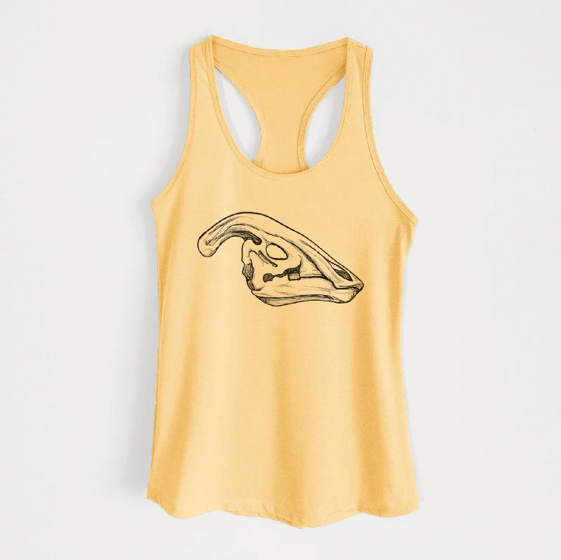 Parasaurolophus Skull - Women's Racerback Tanktop