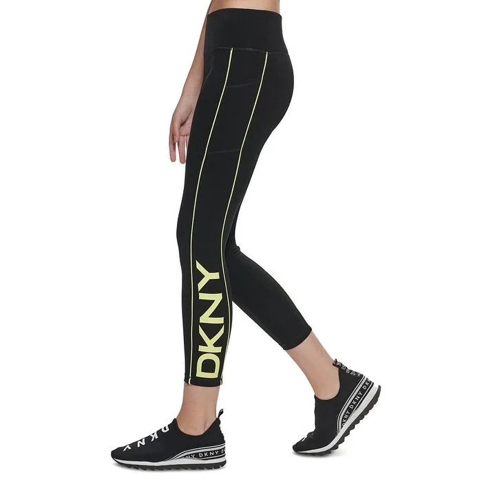 Dkny Women's High Waist 7/8 Leggings Black Size X-Small