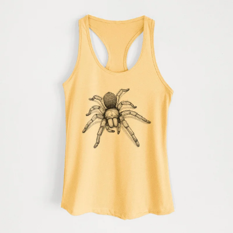 Desert Blonde Tarantula - Aphonopelma chalcodes - Women's Racerback Tanktop