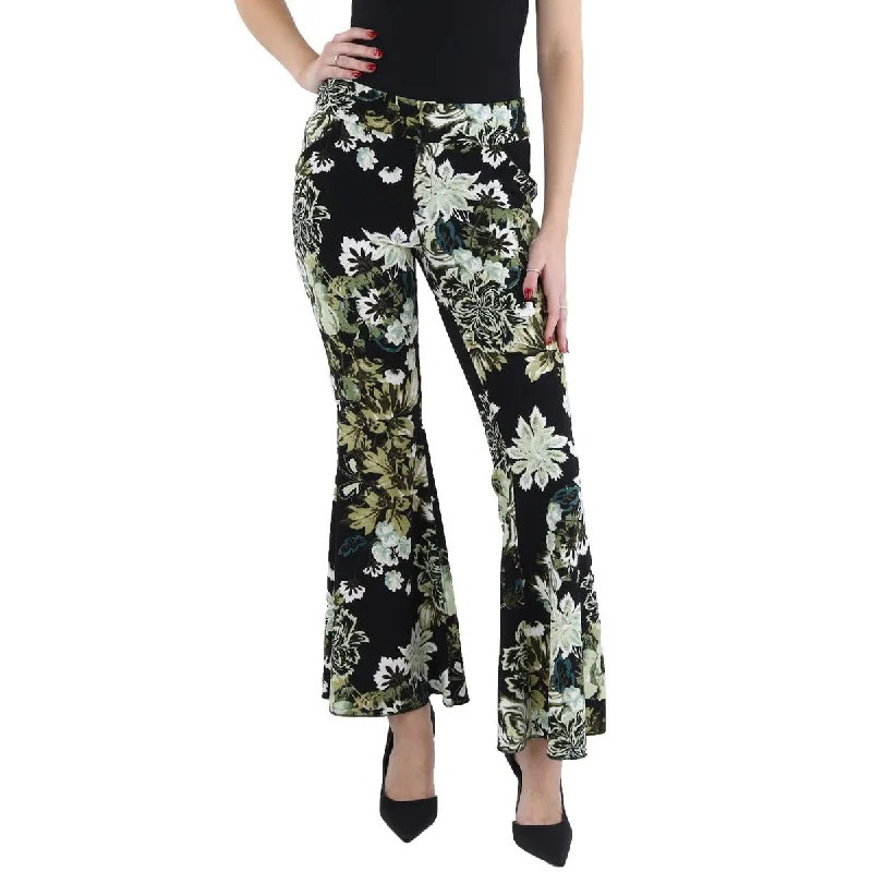 Womens Mid Rise Special Occasion Flared Pants