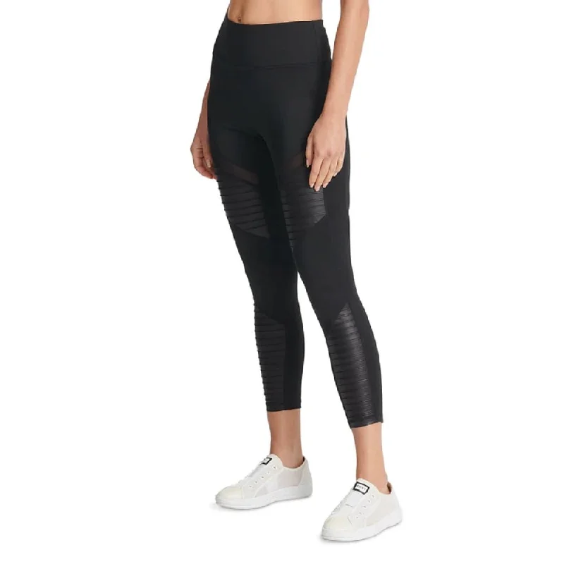 Dkny Women's Moto High Waist Leggings Black Size X-Small