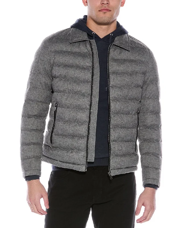 Reiss Margenta Flannel Puffer Coat