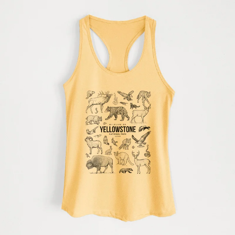 Wildlife of Yellowstone National Park - Women's Racerback Tanktop