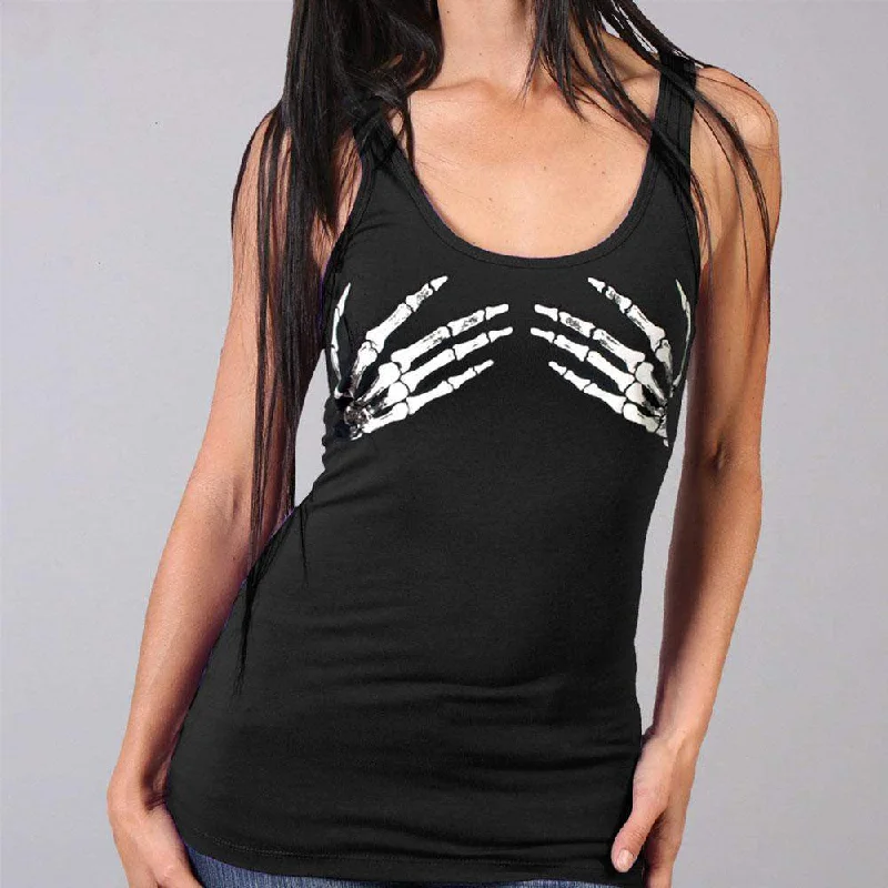 Skeleton Hands Tank Top