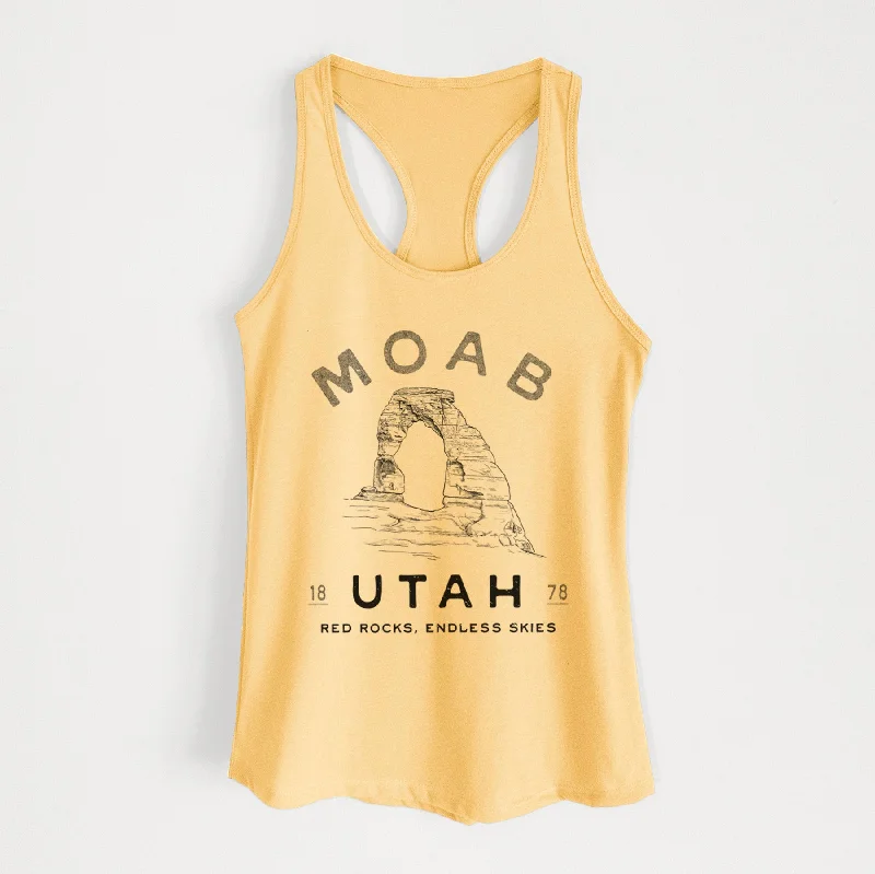 Moab Utah Delicate Arch - Women's Racerback Tanktop