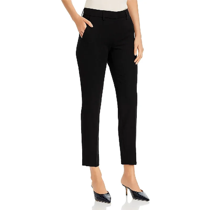 Womens High Rise Cropped Ankle Pants