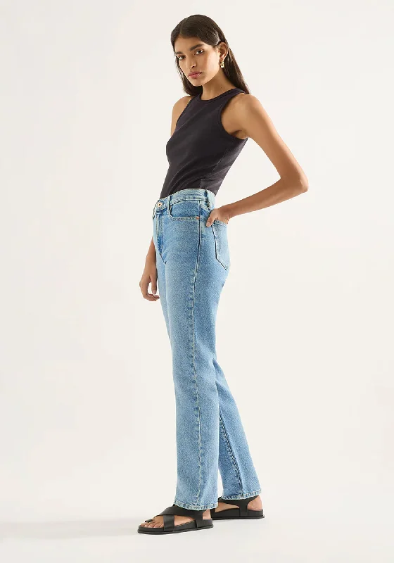 Zoe High Rise Straight Crop Jean