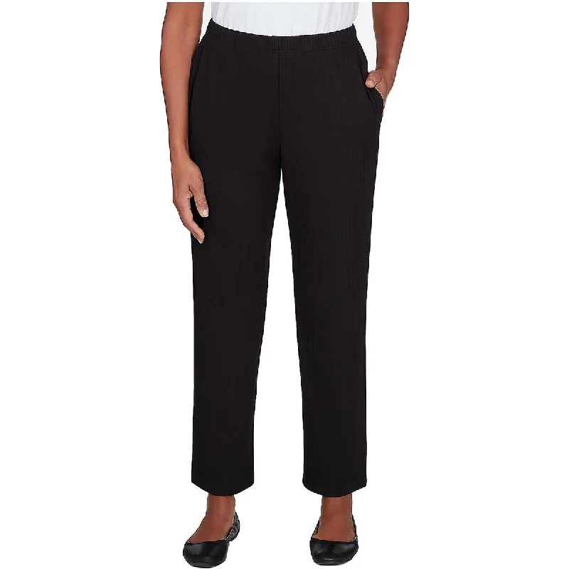 Alfred Dunner Womens Classic Fit Comfort Waist Straight Leg Pants