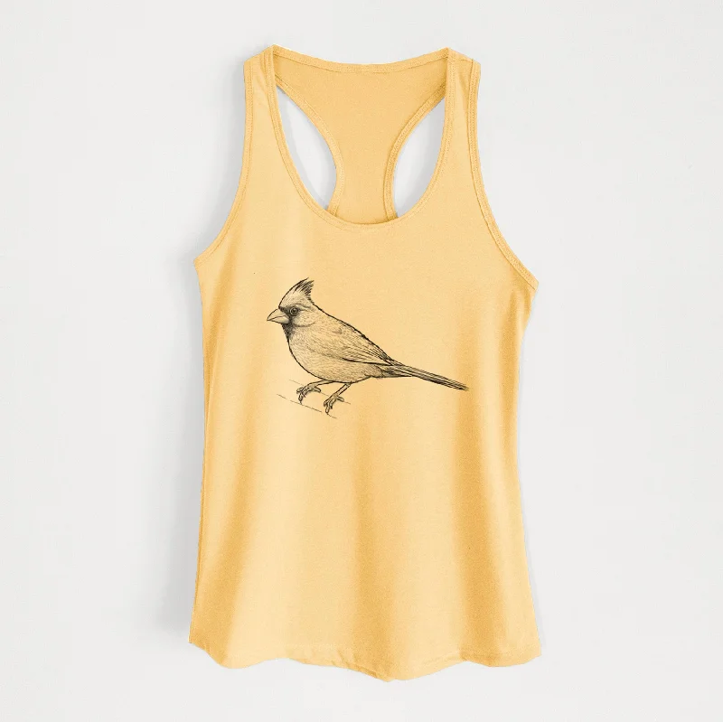 Northern Cardinal - Cardinalis cardinalis - Women's Racerback Tanktop