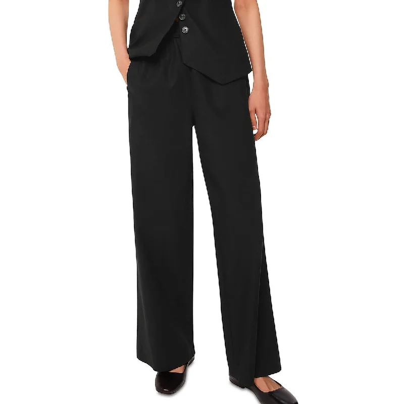 Womens Linen Blend Pull On Trouser Pants