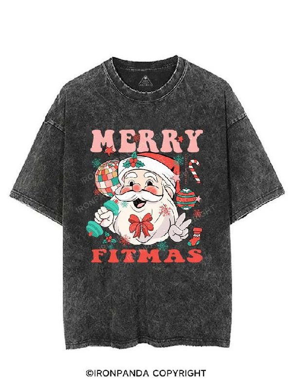 MERRY FITMAS VINTAGE GYM SHIRT