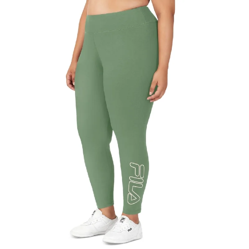 Fila Women's Strut Mid Rise Logo 7/8 Leggings Green