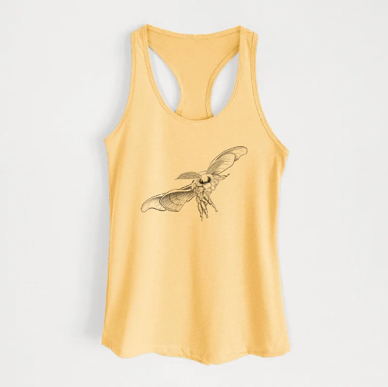 Domestic Silk Moth - Bombyx mori - Women's Racerback Tanktop