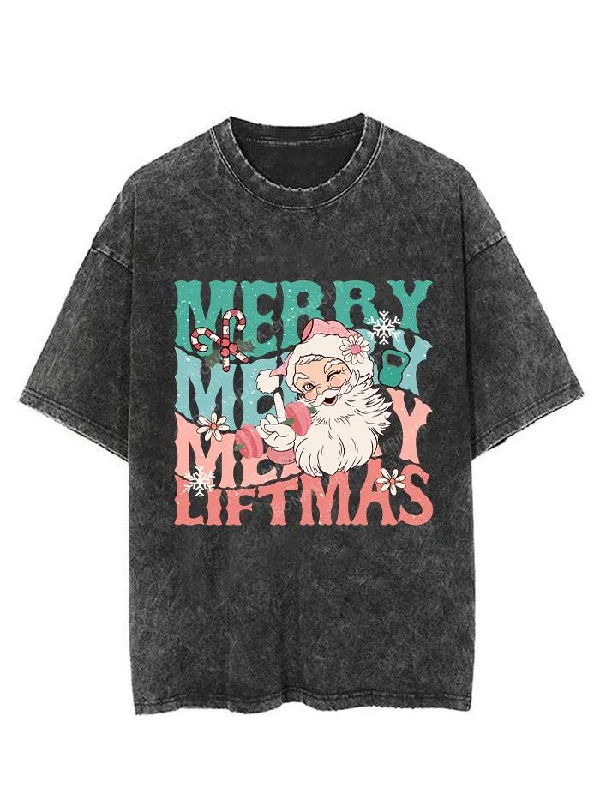 MERRY LIFTMAS VINTAGE GYM SHIRT