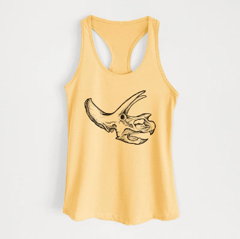 Triceratops Skull - Women's Racerback Tanktop