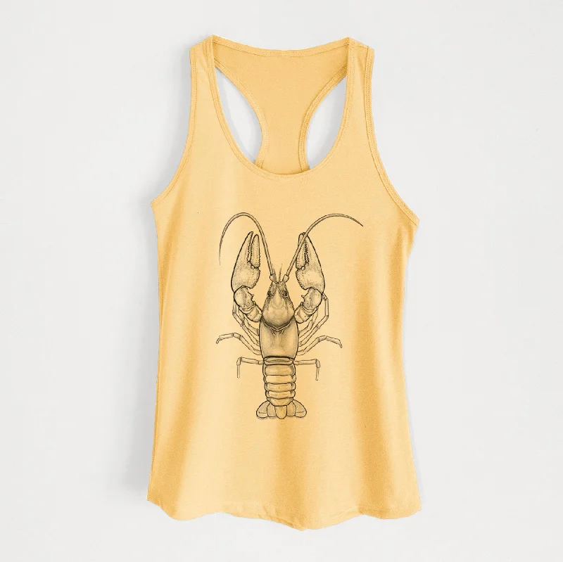 Guyandotte River Crayfish - Cambarus veteranus - Women's Racerback Tanktop