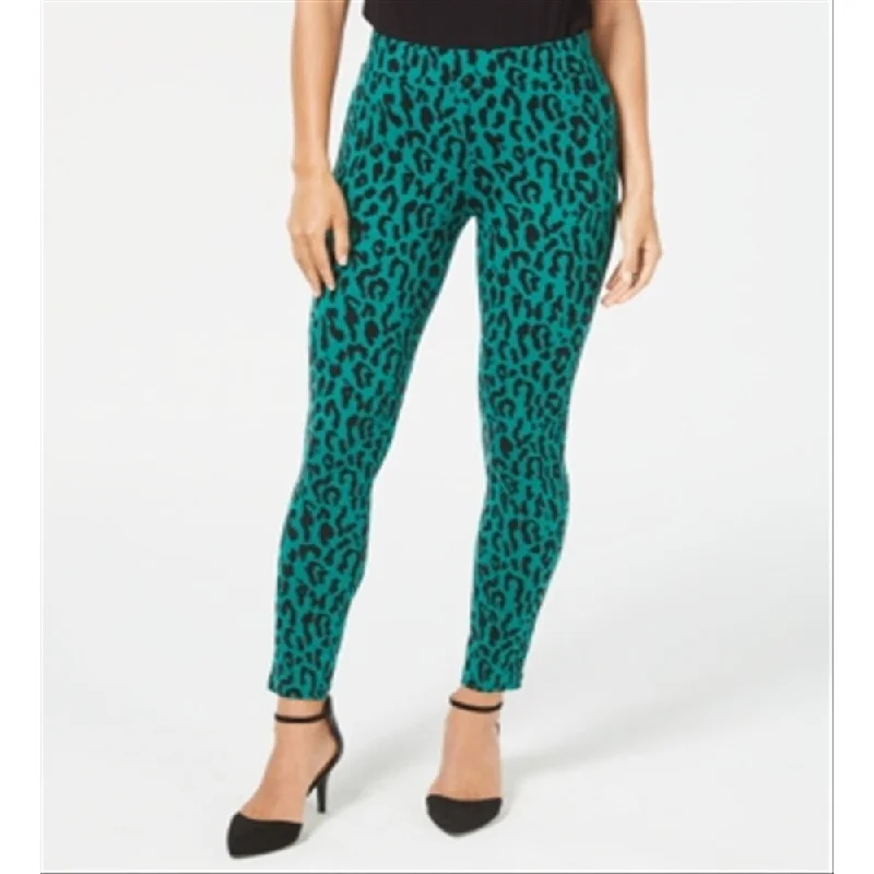 Thalia Sodi Women's Printed Pull On Leggings Green Size Small