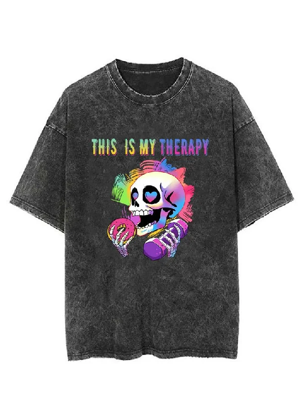 THIS IS MY THERAPY  VINTAGE GYM SHIRT