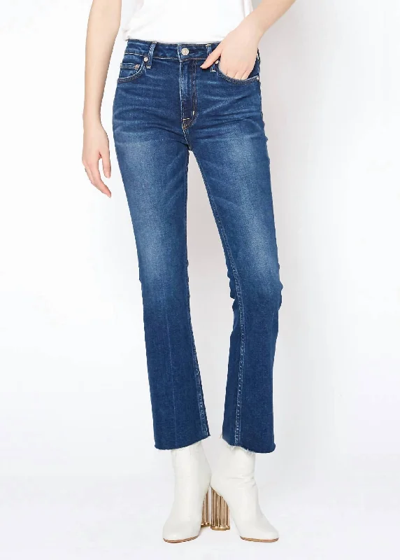 Farrah Mid Rise Kick Flare Jeans In Westport