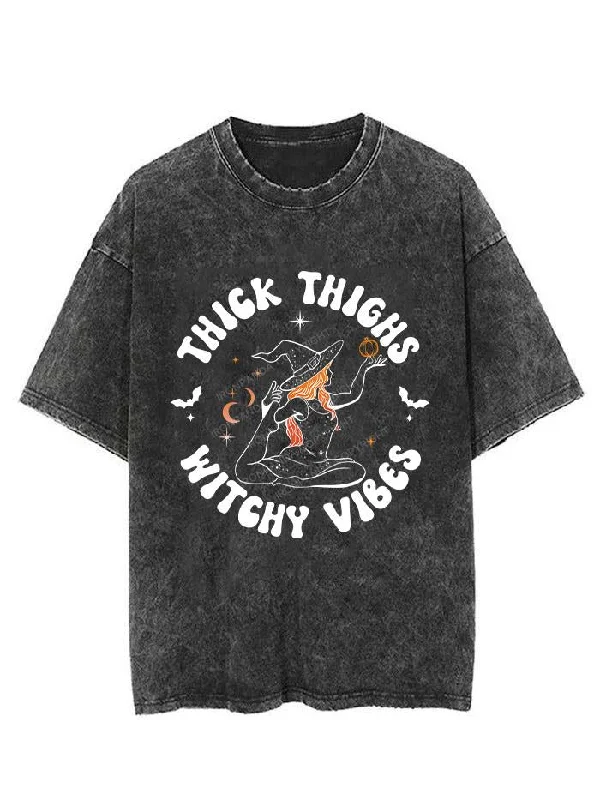 THICK THIGHS WITCHY VIBES VINTAGE GYM SHIRT