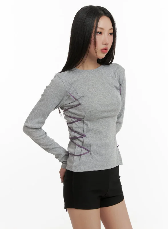 Side Strap Long Sleeve CY403