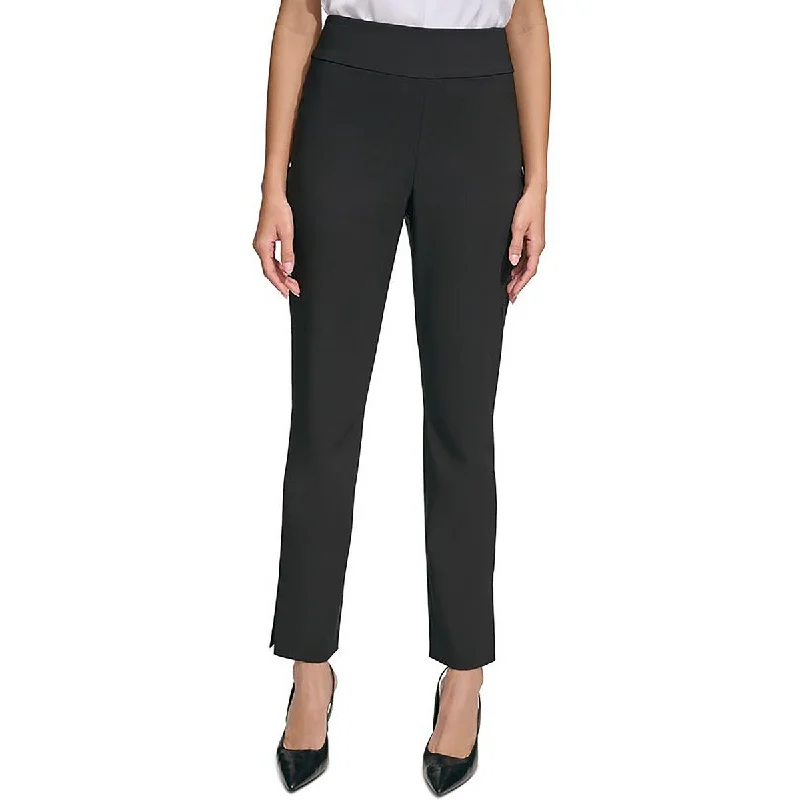 Womens High Waisted Side Zipper High-Waisted Pants