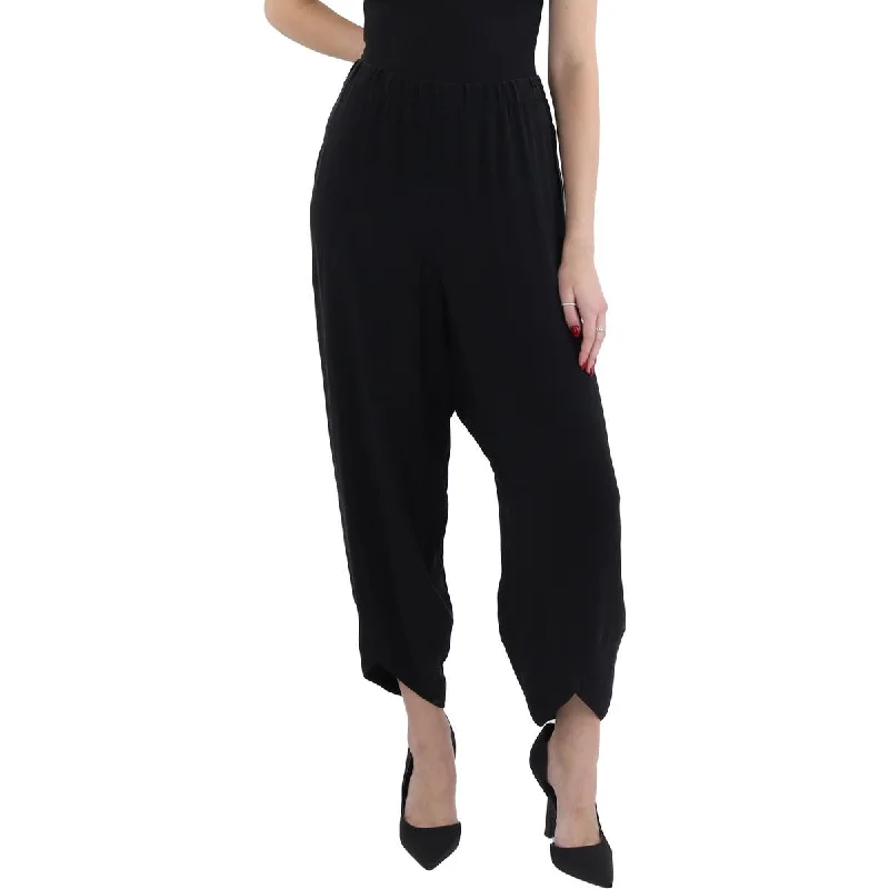 Womens High Rise Pull On Ankle Pants