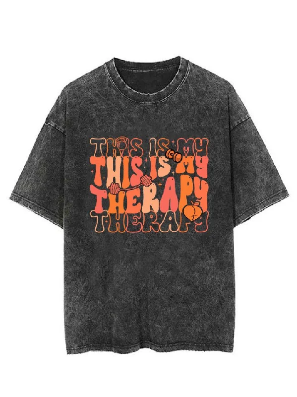 THIS IS MY THERAPY VINTAGE GYM SHIRT