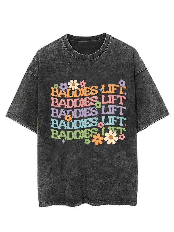 BADDIES LIFT VINTAGE GYM SHIRT