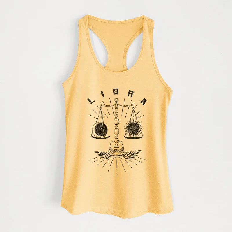 Libra - Balanced Scales - Women's Racerback Tanktop