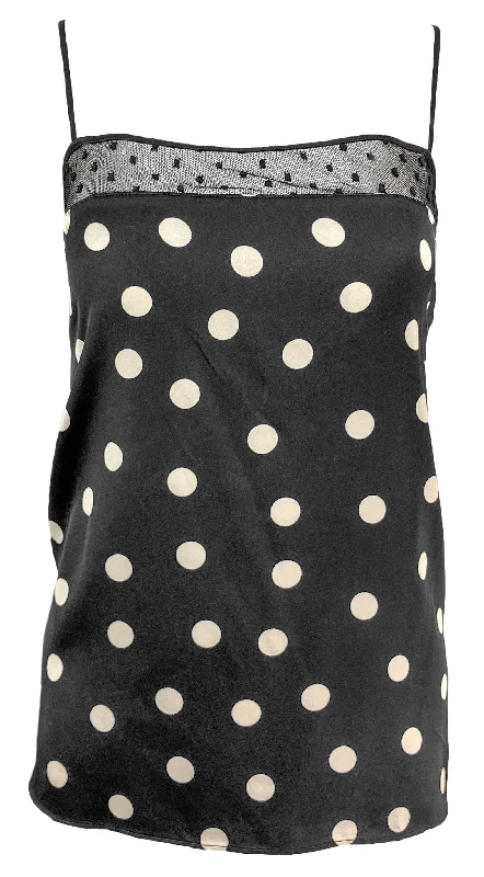 Stella McCartney Polka Dot Tank Top in Black/Cream