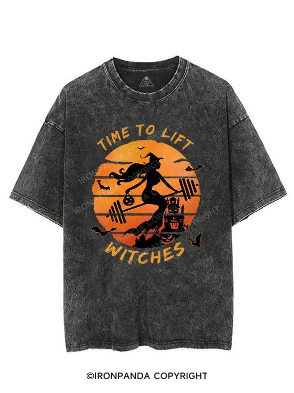 TIME TO LIFT WITCHES VINTAGE GYM SHIRT