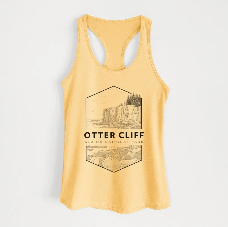 Otter Cliff - Acadia National Park - Women's Racerback Tanktop