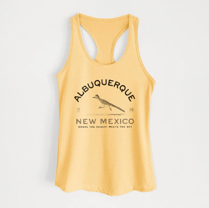 Albuquerque New Mexico Roadrunner - Women's Racerback Tanktop