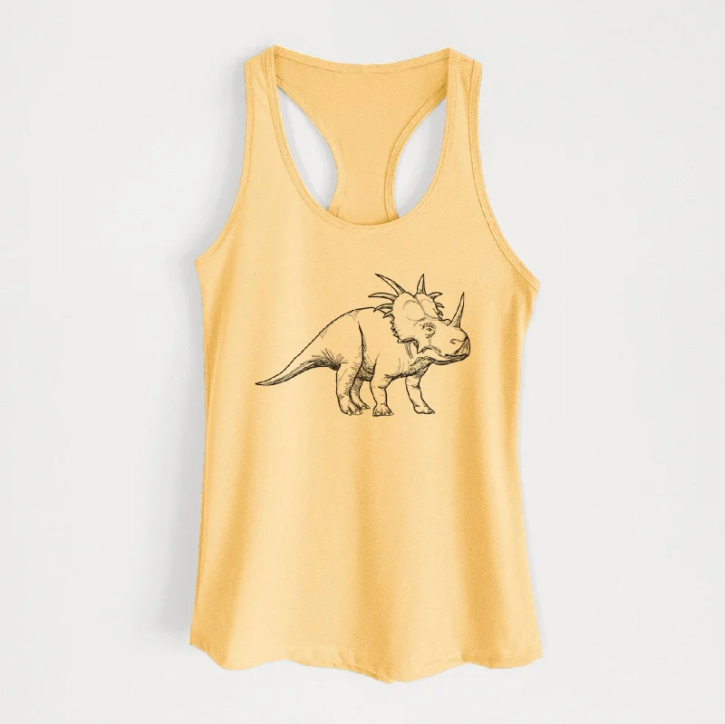 Styracosaurus Albertensis - Women's Racerback Tanktop