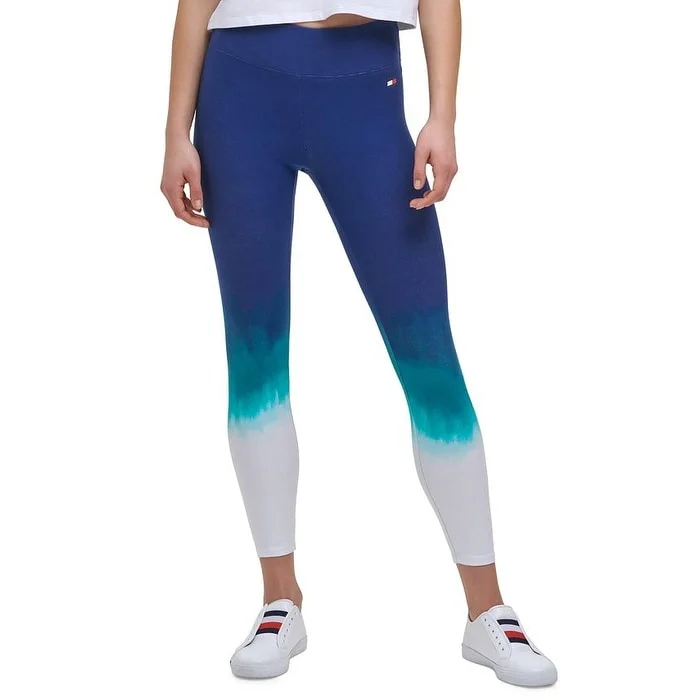 Tommy Hilfiger Women's Ombre 7/8 Length Leggings Blue Size Xx-Large