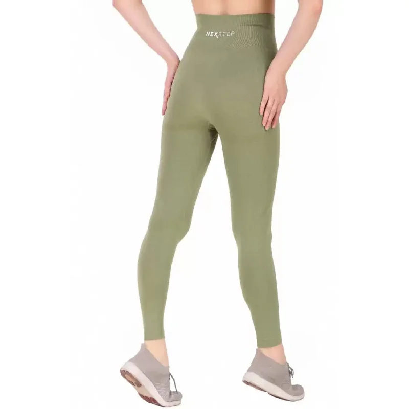 Dkny Women's High Waist Leggings Green Size X-Large